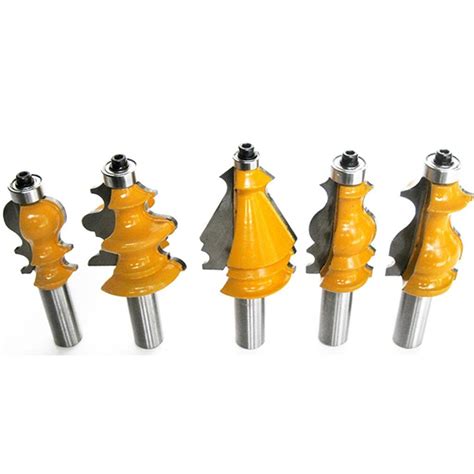 Raised Panel Router Bits -5pc 1/2'' Shank Cove Cabinet Door Woodworking ...