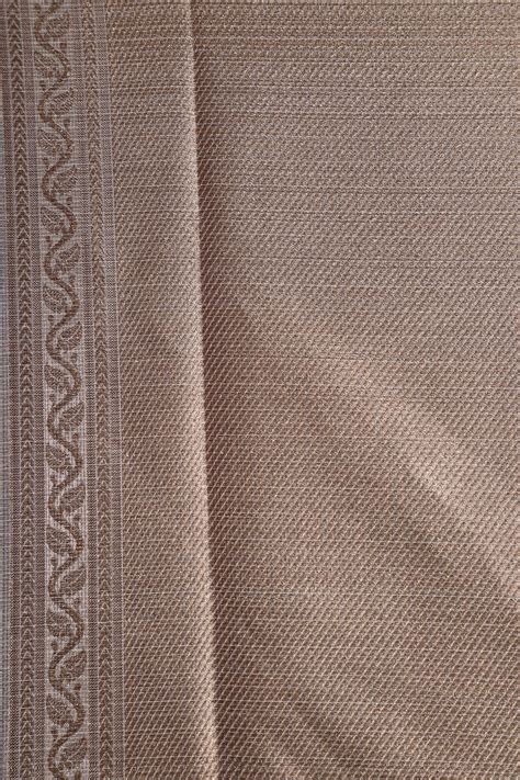 Embroidered Work Beige Kota Tissue Saree – Sundari Silks