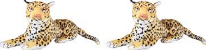 FERVENT CHEETAH STUFFED SOFT TOY (pack of 2) - 18 cm - CHEETAH STUFFED ...