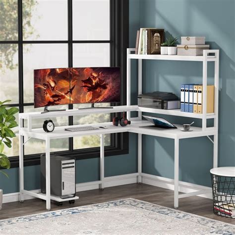 Tribesigns L Shaped Computer Desk w Host Stand & India | Ubuy