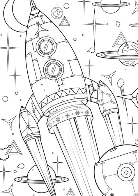 Free Space Coloring Pages Collection