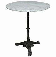 Image result for Vintage French Bistro Table with Marble Top