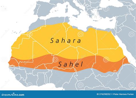 Africa South Of The Sahara Physical Map