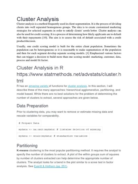R Cluster Analysis Tutorial 的图像结果