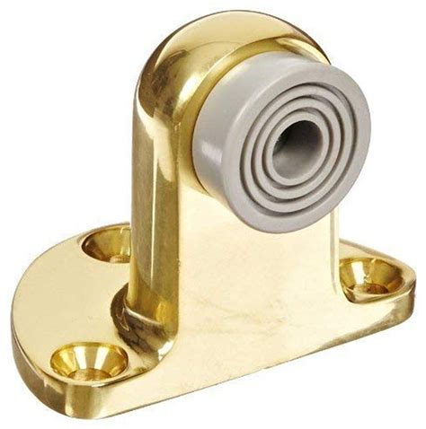 Rockwood 481H.3 Brass Door Stop, #12-24 x 1" FH MS Fastener with Lead ...