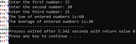 Codes for Averaging Two Integers Using C Programming 的图像结果