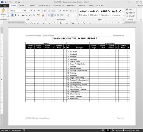 Image result for Operating Expense Report