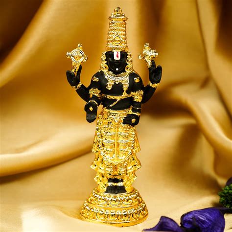 Tirupati Balaji Idol (11 cm) | Lord Venkateswara for Car Dashboard Home ...