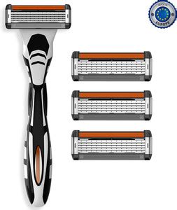 Zlade HyperGlide5 PRO Shaving System for Men - 1 Razor Handle + 4 ...
