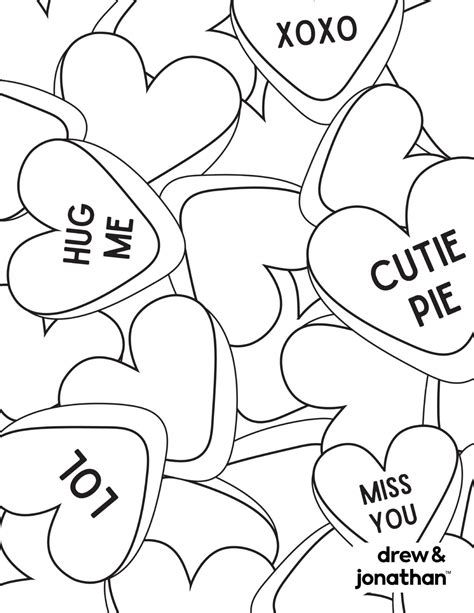 Happy Valentines Day Coloring Pages Printable