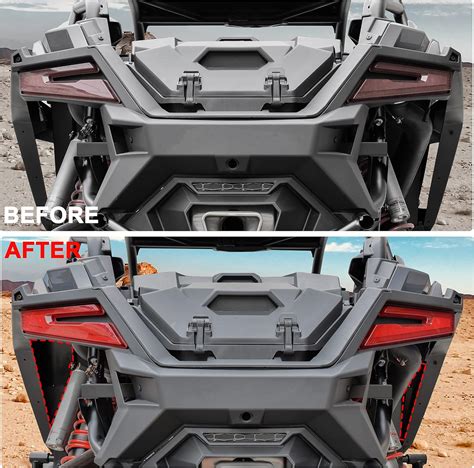 Buy Steel Rear Wheel Well Block Offs for RZR PRO R 2022 2023, SAUTVS ...