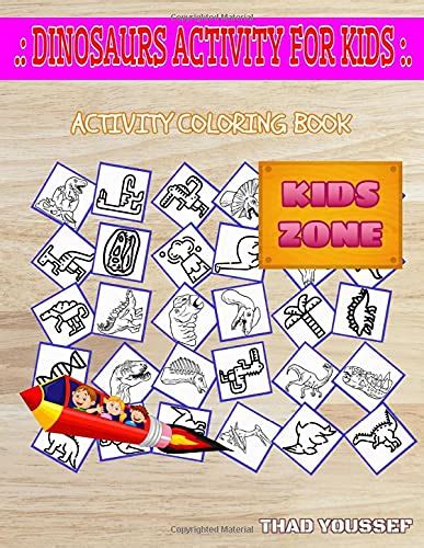 Dinosaurs Activity For Kids Activity Coloring Books 50 Coloring ...