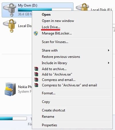 How to Lock Drive without BitLocker 的图像结果