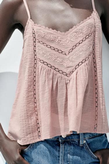 Embroidered Tops Woman | ZARA India