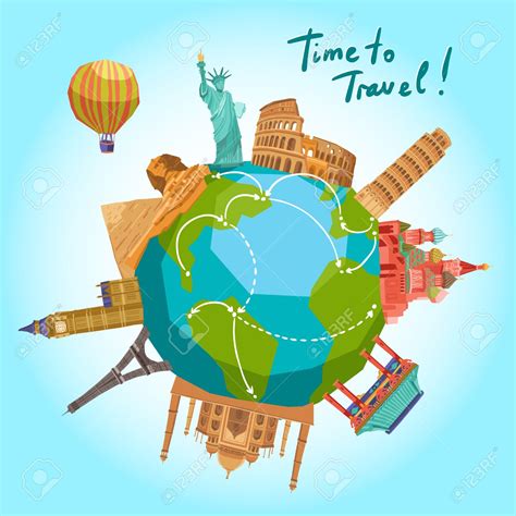 Travel around the World Cartoon 的图像结果