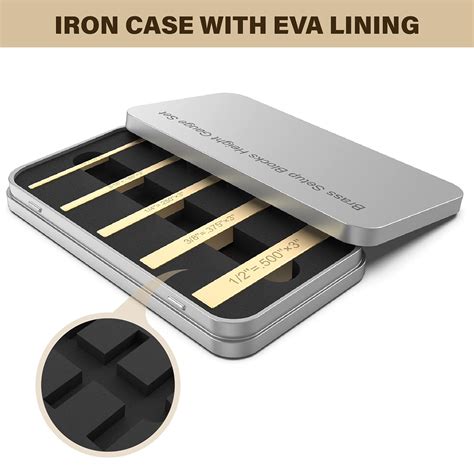 Brass Height Gauges Set, Saw Height Gauge-5 Piece Laser-engraved Size ...