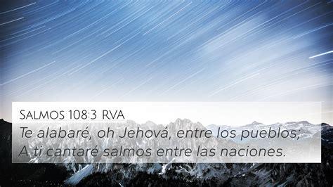 Salmos 108:3 RVA 4K Wallpaper - Te alabaré, oh Jehová, entre los ...