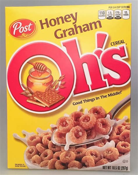 Oh's Honey Graham Cereal 10.5 oz Post - Cereals & Breakfast Foods