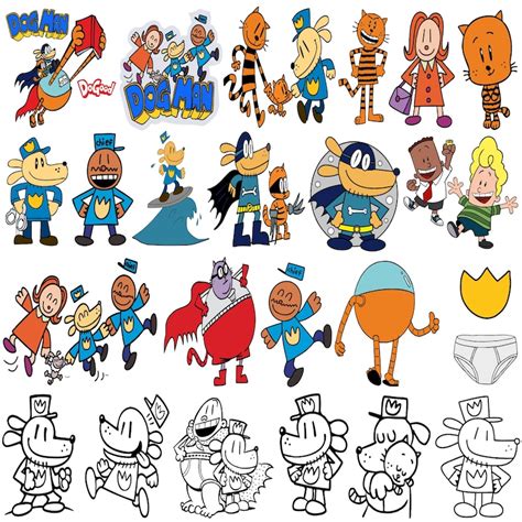 Dog Man Clipart - Etsy