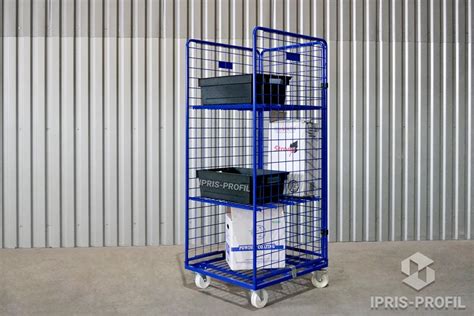 Roll cages with three walls and load capacity up to 550 kg - IPRIS-PROFIL®