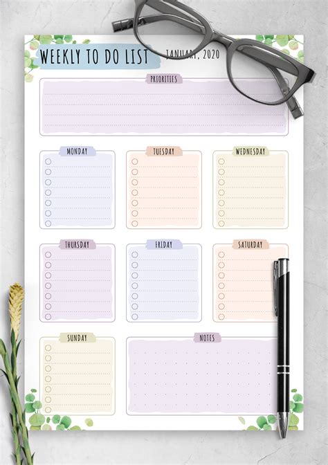 Grocery Checklist Template
