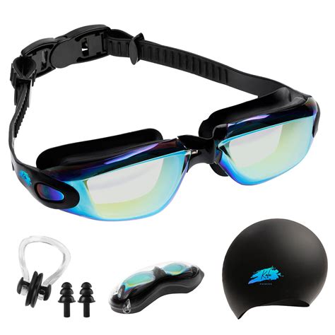 Buy KALA Anti Fog Swim Goggles Adult Swimming Cap included, Polarized ...