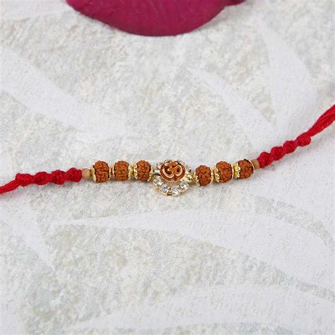 Send Om Diamond Traditional Rakhi Online