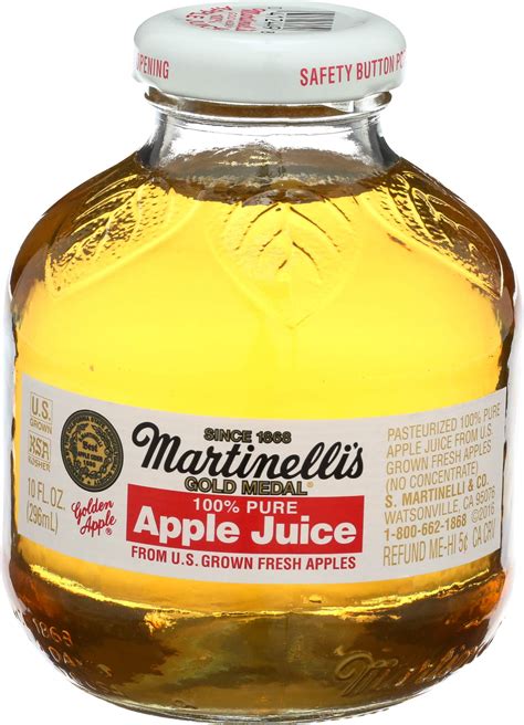 Amazon.com : Martinelli's Apple Juice, 10 Fl Oz (Pack of 12) : Fruit ...