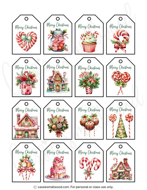 400+ CUTEST Printable Christmas Tags (Free PDF) | Christmas tags ...