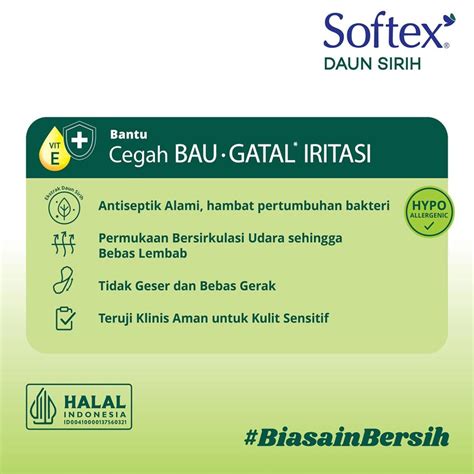 Promo Pantyliner Softex Daun Sirih + Vitamin E 44s - Pantyliner Daun ...