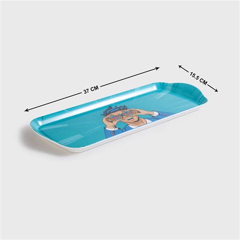 Buy Raisa Comic Printed Melamine Serving Tray - 37x16cm from Home ...