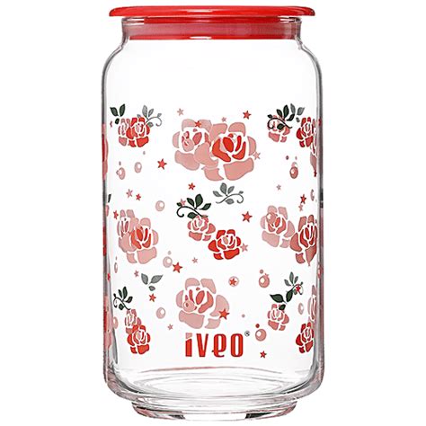 Buy Iveo Glass Amaze Air Tight Jar - Pink Online at Best Price of Rs ...