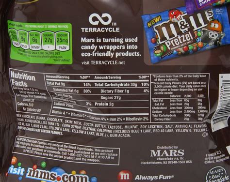 Mini M&M Nutrition Facts at Johnnie Bell blog