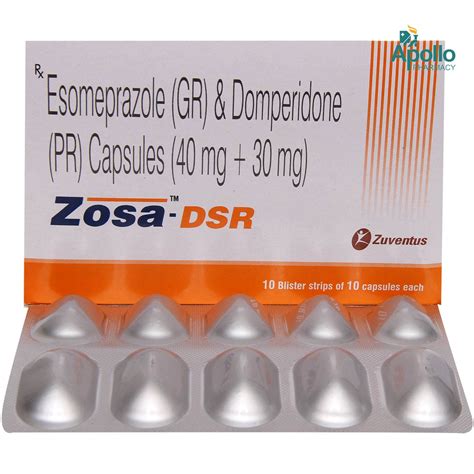 Zosa-DSR Capsule 10's Price, Uses, Side Effects, Composition - Apollo ...