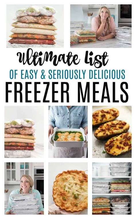 Make Ahead Freezer Meals for a month | Healthy freezer meals, Freezable ...
