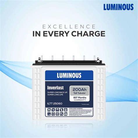 LUMINOUS 60 Months Warranty Tubular Inverter Battery Price in India ...