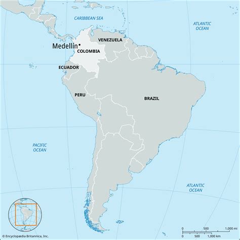 Medellin Colombia Map