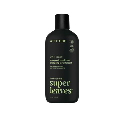 ATTITUDE Super Leaves Men 2-In-1 Fortifying Shampoo & Conditioner ...