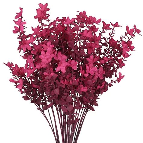 6 Bundles of Artificial Jasmine Flowers, Fall Fake Flowers with Long ...