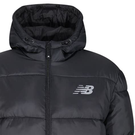 New Balance Long Puffer Jacket Coat - Black - NENJKM892-BK ...