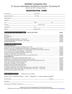 Fillable Online asis ASIS&T presents the - asis Fax Email Print - pdfFiller