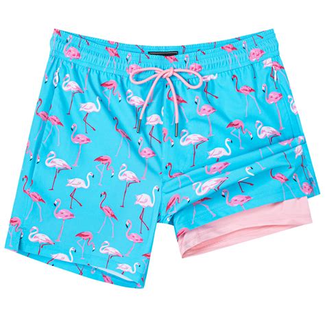 SURF CUZ Mens Swim Trunks with Compression Liner Mens Swimming Trunks 5 ...