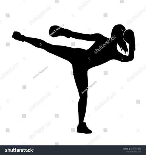 Kickboxing Silhouette