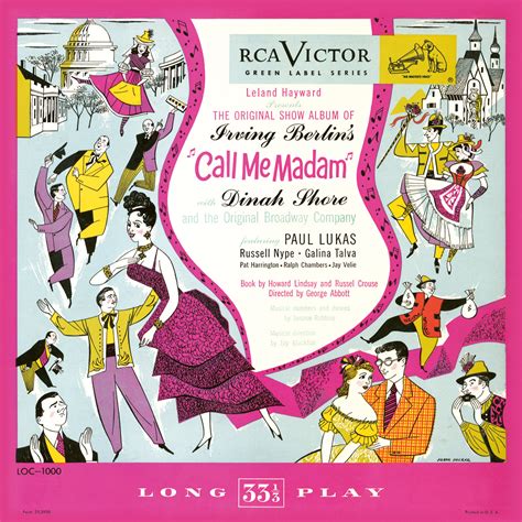 Call Me Madam – Musical Cast Album 1950 - The Official Masterworks ...