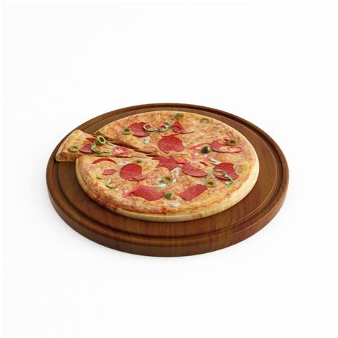 披萨 3D模型 CG模型 下载 (QOOKAR)