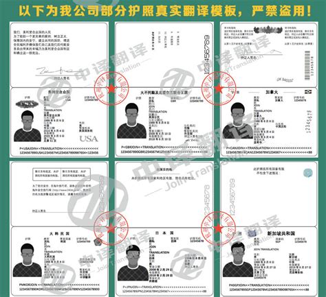 外国人注册公司材料及护照翻译盖章模板「杭州中译翻译公司」