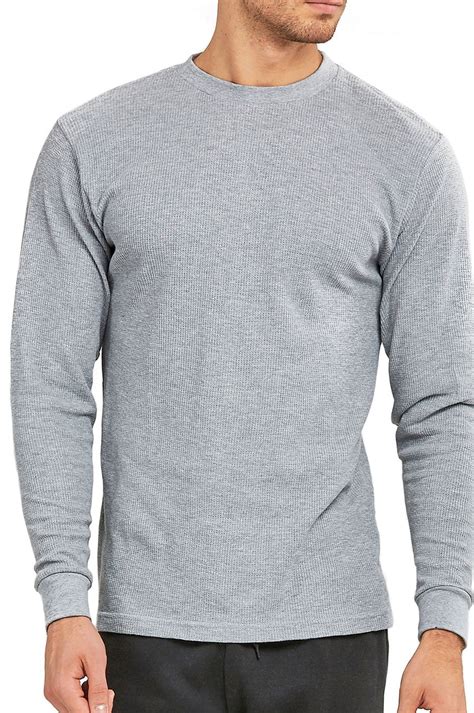 Top Pro Men's Classic Waffle Knit Heavyweight Cotton Long Sleeve ...