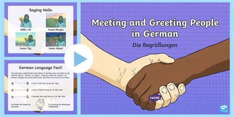 KS2 German Greetings PowerPoint - German Resources - Twinkl