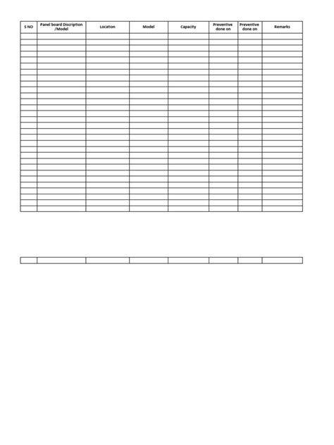Main Service Panel Information Form 的图像结果