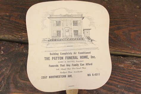 The Patton Funeral Home, Inc., Indianapolis, Indiana Advertising Churc ...